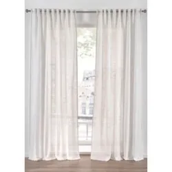 bonprix Vorhang mit Struktur, auch in extralang (1er Pack)weiß 5 (H/B: 300/140 cm)false