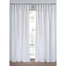 bonprix Gardine mit Ringen (1er Pack)weiß 1 (H/B: 145/130 cm)false