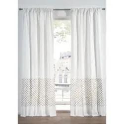 bonprix Vorhang aus Bio Baumwolle (1er Pack)weiß 4 (H/B: 245/110 cm)false