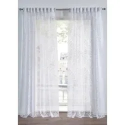 bonprix Ausbrenner Gardine (1er Pack)weiß 3 (H/B: 225/140 cm)false
