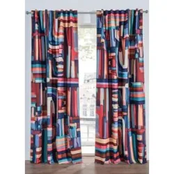 bonprix Verdunkelungsvorhang mit beschichteter Rückseite, auch in extra lang (1er Pack)bunt 5 (H/B: 265/135 cm)false