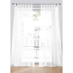 bonprix Gardinen aus leichtem Voile (2er Pack)weiß 4 (H/B: 245/150 cm)false
