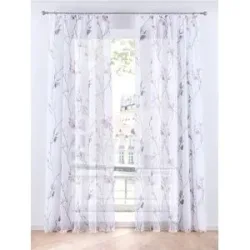 bonprix Gardine aus leichtem Voile, auch in extra lang (1er Pack)rosa 2 (H/B: 175/144 cm)false