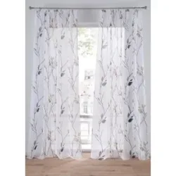 bonprix Gardine aus leichtem Voile, auch in extra lang (1er Pack)beige 4 (H/B: 245/144 cm)false