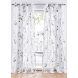 bonprix Gardine aus leichtem Voile, auch in extra lang (1er Pack)grün 2 (H/B: 175/144 cm)false