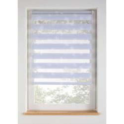 bonprix Doppelrollo mit Blumendruckweiß 7 (H/B: 130/110 cm)false