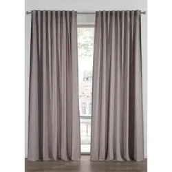 bonprix Pflegeleichte Vorhänge aus recyceltem Polyester (2er Pack)grau 2 (H/B: 175/140 cm)false