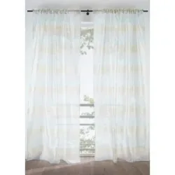 bonprix Gardine mit Glanz-Effekt und verdeckten Schlaufen (1er Pack)beige 4 (H/B: 245/135 cm)false