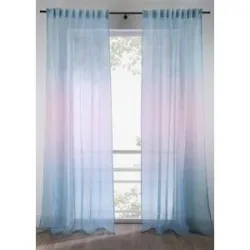 bonprix Gardine mit Farbverlauf (1er Pack)blau 4 (H/B: 245/140 cm)false