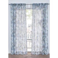 bonprix Gardine mit feiner Struktur (1er Pack)blau 4 (H/B: 245/140 cm)false