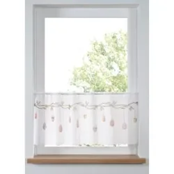 bonprix Scheibengardine mit Oster Motivweiß 5 (H/B: 60/120 cm)false