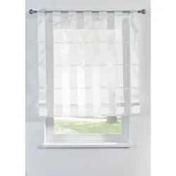 bonprix Faltrollo mit leichtem Glanz, in vielen Größenweiß 8 (H/B: 210/70 cm)false