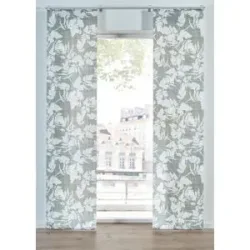 bonprix Blendschutz Schiebegardine mit Blumen Druck (1er Pack)grün 1 (H/B: 145/57 cm)false