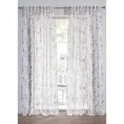 bonprix Gardine mit recyceltem Polyester (1er Pack)weiß 2 (H/B: 175/135 cm)false