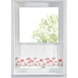bonprix Blickdichte Scheibengardine aus Microfaserbraun 1 (H/B: 30/90 cm)false