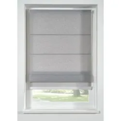 bonprix Faltrollo zum Bohren an Wand oder Fenstersturzsilber 3 (H/B: 130/70 cm)false
