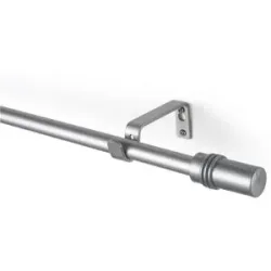bonprix Gardinenstange mit Endstück Zylindersilber 4 (240 cm)false