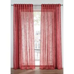bonprix Vorhänge mit Struktur (2er Pack)rot 3 (H/B: 225/135 cm)false