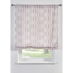 bonprix Blickdichtes Faltrollo mit Struktur, in vielen Größengrau 6 (H/B: 130/120 cm)false