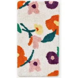 bonprix Getuftete Badematte mit buntem floralem Designbunt 4 (Badematte 60/100 cm)false