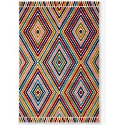 bonprix In- und Outdoor Teppich mit Hoch- Tiefstrukturbunt 1 (60/110 cm)false
