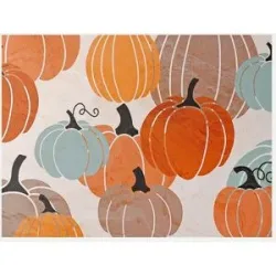 bonprix Waschbare Fußmatte mit Kürbis- Designbunt 4 (50/150 cm)false