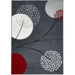 bonprix Teppich mit stilisierten Blütengrau 5 (160/230 cm)false