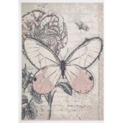 bonprix Teppich mit großem Schmetterlingrosa 2 (80/150 cm)false