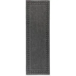 bonprix In- und Outdoor Läufer mit umlaufender Bordüregrau 6 (80/350 cm)false
