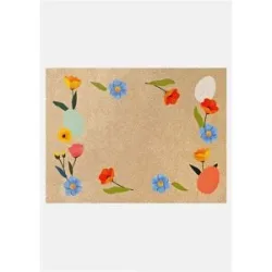 bonprix Waschbare Fußmatte mit frühlingshaftem Designbunt 1 (38/59 cm)false