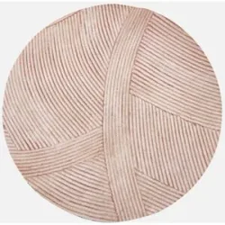 bonprix Waschbare Fußmatte mit natürlichem Designbeige 2 (Ø 78 cm)false