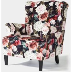 bonprix Ohrensessel mit Blumendruckrosa false
