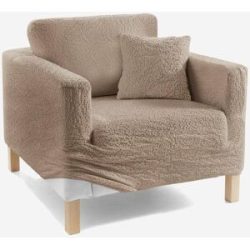 bonprix GAICO Husse mit Crincle Designbeige 2 (2-Sitzer-Sofa 120-160 cm)false