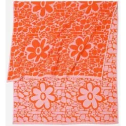 bonprix Baumwoll-Handtuch mit Jacquard-Blumen Designpink 2 (2er Pack Handtuch 50/100 cm)false