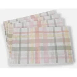 bonprix Tischset mit Karo (4er Pack)rosa 0 (LxB 45/30 cm)false