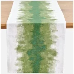 bonprix Tischläufer aus Bio-Baumwollegrün 2 (LxB 160/40 cm)false