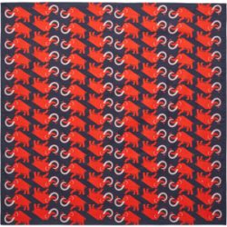 Mammut Bedrucktes Bandana aus 100 % Baumwolle Bandana Blau one size