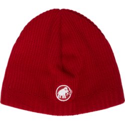 Mammut Feinmaschige Strickmütze mit Fleecefutter Sublime Beanie Rot one size