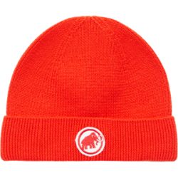 Mammut Warme, alltagstaugliche Mütze Logo Beanie Rot 10-12Y