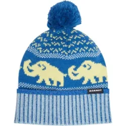 Mammut Bommelmütze in Retro-Optik Retro Beanie Blau one size