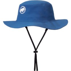 Mammut Wanderhut mit breiter Krempe und Kordelzug Runbold Hat Blau M