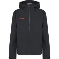 Mammut Leichte, zuverlässige Hardshelljacke zum Wandern Linard Light HS Hooded Jacket Men Classic Schwarz M