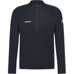 Mammut Schnelltrocknendes Langarmshirt mit Halbreissverschluss Valley Powerdry FL Half Zip T-Shirt Men Schwarz M