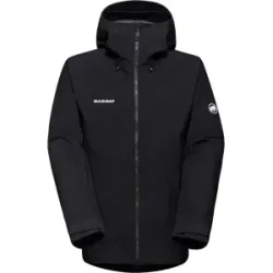 Mammut Nachhaltige 3-Lagen-Hardshelljacke Crater IV HS Hooded Jacket Men Schwarz L