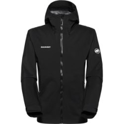 Mammut Die zuverlässige Hardshelljacke mit All-Mountain-Performance Outdoor HS Hooded Jacket Men Schwarz M