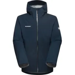 Mammut Leichte, elastische Hardshelljacke zum Wandern Linard Guide HS Hooded Jacket Men Blau S
