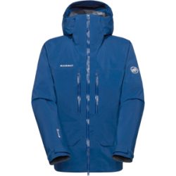Mammut Strapazierfähige GORE-TEX Pro All-Mountain-Jacke Crater Pro HS Hooded Jacket Men Blau XL