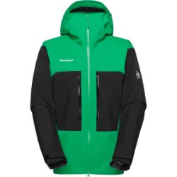 Mammut Strapazierfähige 3-Lagen-Bergjacke Taiss HS Hooded Jacket Men Grün L