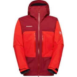 Mammut Strapazierfähige 3-Lagen-Bergjacke Taiss HS Hooded Jacket Men Rot M