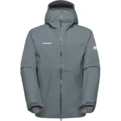 Mammut Wasserdichte Hardshell-Funktionsjacke für die Berge Alto Guide HS Hooded Jacket Men Grau L